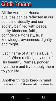 Allah Names with Audio Offline, Wazaif & Wird android App screenshot 3